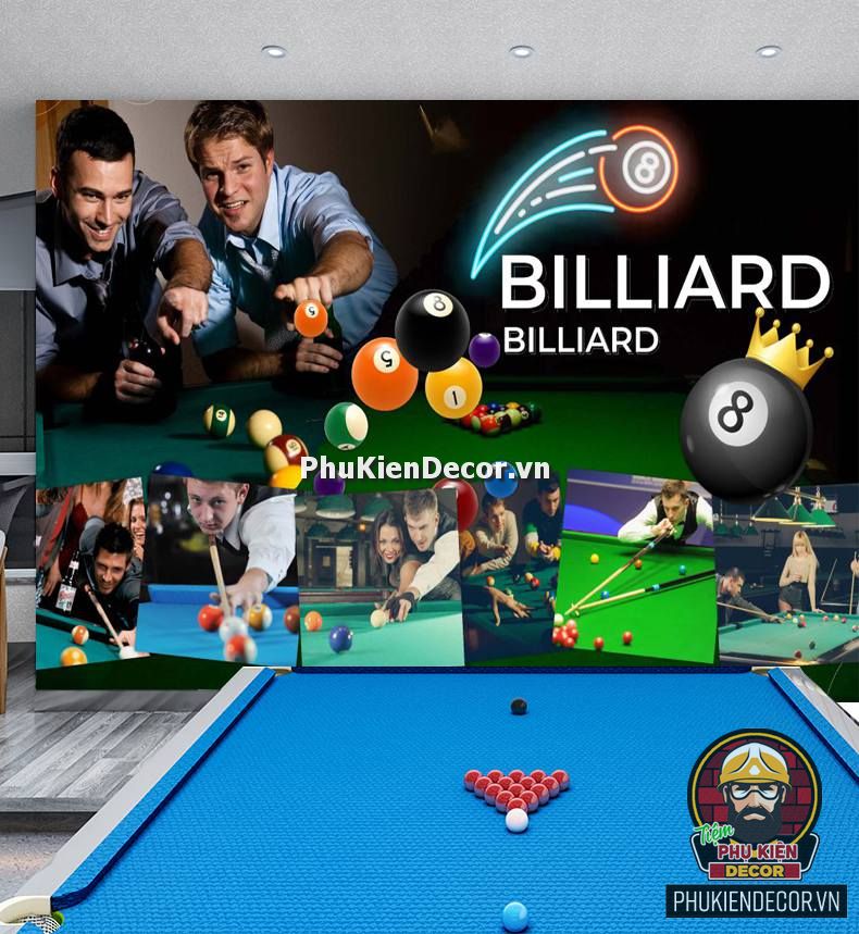 Tranh dán tường 3D trang trí nội thất Bida phong cách Văn phòng Lịch sự, sang trọng, đẳng cấp Tranh dán tường 3D trang trí nội thất Bida phong cách Văn phòng Lịch sự, sang trọng, đẳng cấp