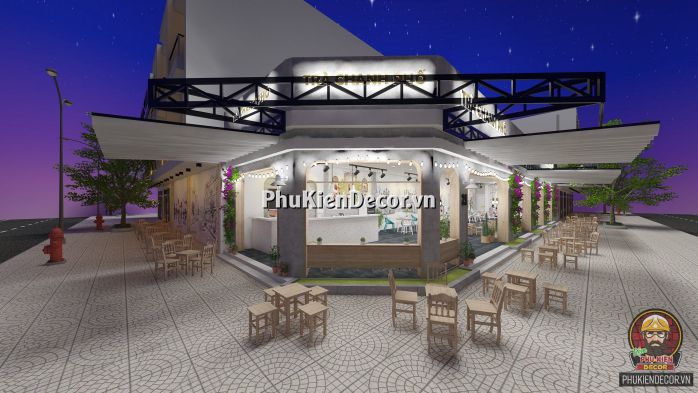 Tranh dán tường 3D phong cách Châu Âu lãng mạng, trang trí cho Quán Cafe kết hợp Trà sữa Tranh dán tường 3D phong cách Châu Âu lãng mạng, trang trí cho Quán Cafe kết hợp Trà sữa