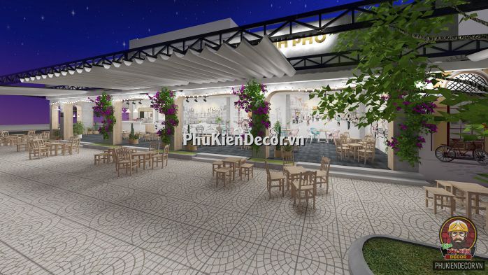 Tranh dán tường 3D phong cách Châu Âu lãng mạng, trang trí cho Quán Cafe kết hợp Trà sữa Tranh dán tường 3D phong cách Châu Âu lãng mạng, trang trí cho Quán Cafe kết hợp Trà sữa