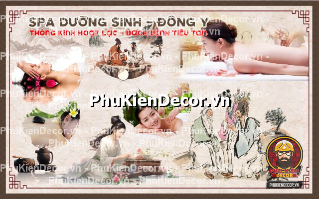 Tranh dán tường 3D spa dưỡng sinh Tranh dán tường 3D spa dưỡng sinh