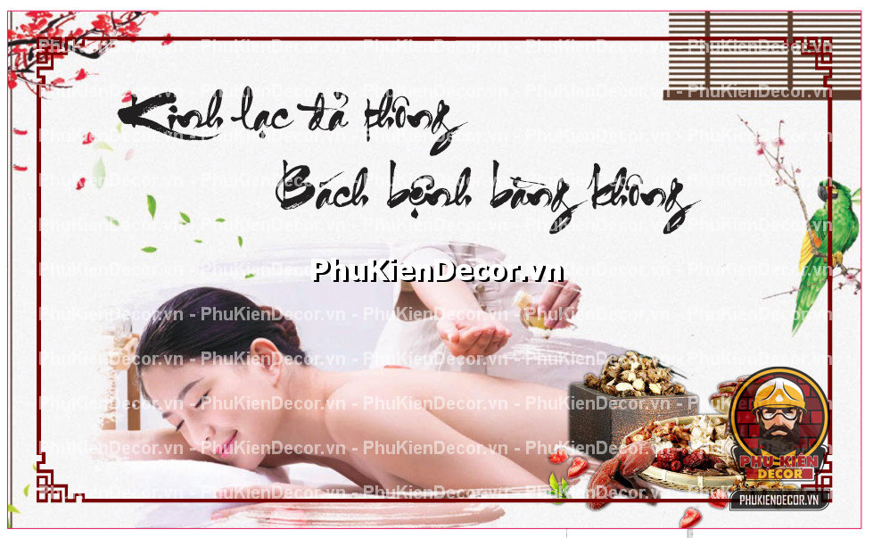 Tranh massage xoa bóp cho tiệm spa Tranh massage xoa bóp cho tiệm spa
