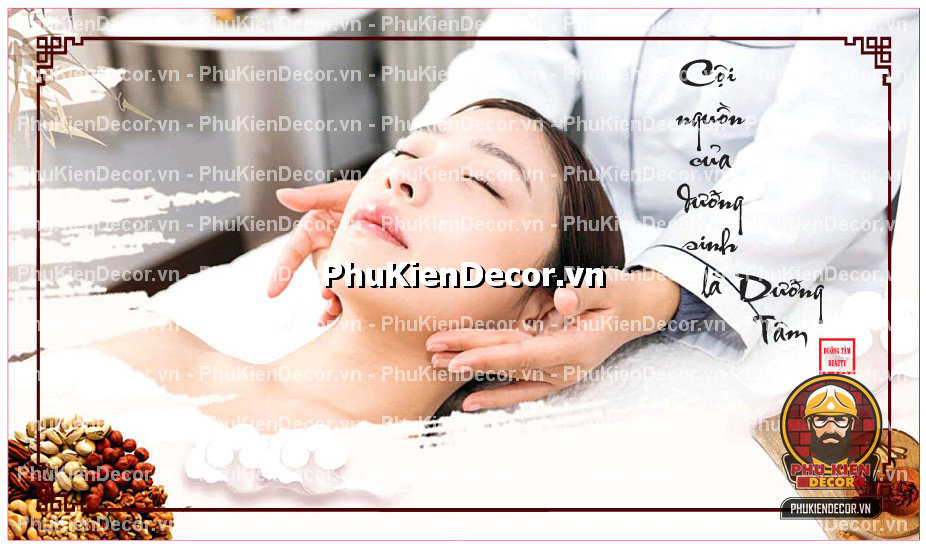tranh dán tường spa đông y trị liệu tranh dán tường spa đông y trị liệu
