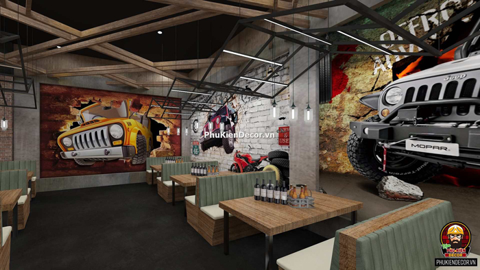 Tranh dán tường Biker Oto Moto Tranh dán tường Biker Oto Moto