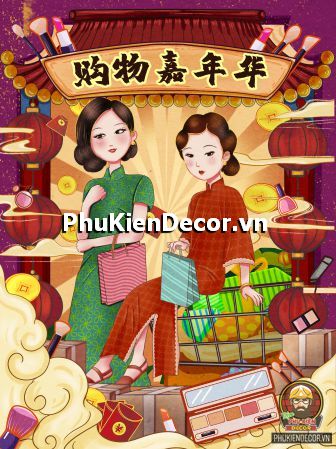 Tranh dán tường các cô gái xinh đẹp, quyến rũ trong bộ sườn xám truyền thống đẹp, ấn tượng Tranh dán tường các cô gái xinh đẹp, quyến rũ trong bộ sườn xám truyền thống đẹp, ấn tượng