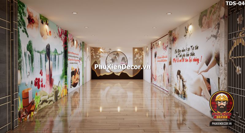 Tranh dán tường spa dưỡng sinh đông y Tranh dán tường spa dưỡng sinh đông y