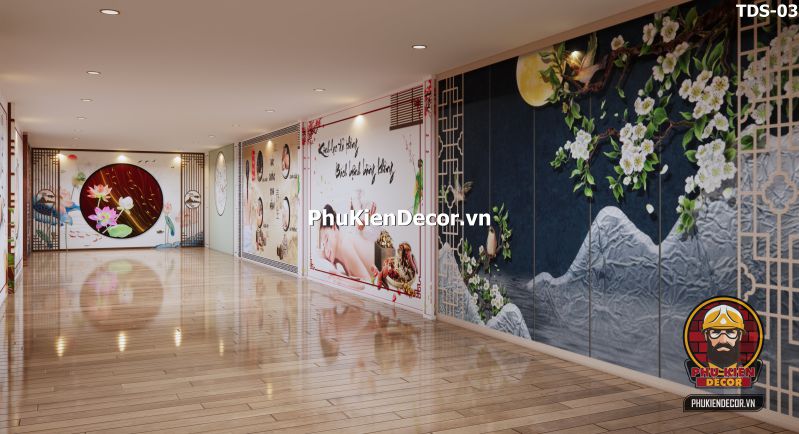 tranh dán tường spa đông y trị liệu tranh dán tường spa đông y trị liệu