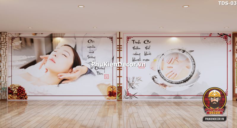 Tranh massage xoa bóp cho tiệm spa Tranh massage xoa bóp cho tiệm spa