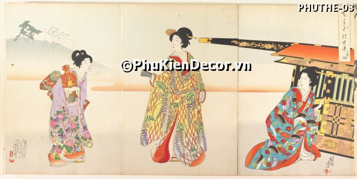 Tranh lối sống và văn hóa sinh hoạt của người dân Nhật Bản thời đại Ukiyo-e truyền thống, gần gũi Tranh lối sống và văn hóa sinh hoạt của người dân Nhật Bản thời đại Ukiyo-e truyền thống, gần gũi