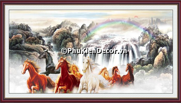 Tranh dán tường mã đáo thành công là biểu tượng tài lộc trong văn hóa Trung Quốc Tranh dán tường mã đáo thành công là biểu tượng tài lộc trong văn hóa Trung Quốc