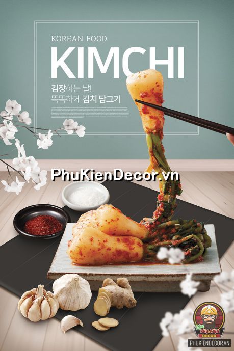 Tranh dán tường món ăn và văn hóa đặc sắc, phong phú vang danh của xứ sở Kim Chi Tranh dán tường món ăn và văn hóa đặc sắc, phong phú vang danh của xứ sở Kim Chi