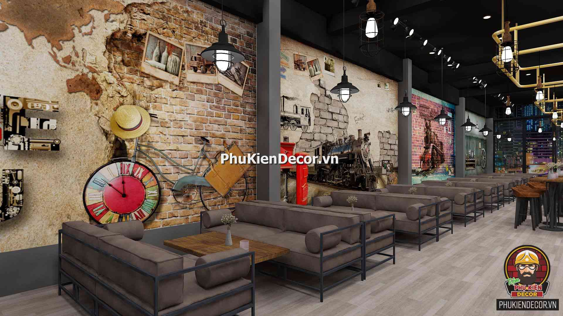 Tranh dán tường Quán Bia, Bar, Pub đương đại, ấn tượng Tranh dán tường Quán Bia, Bar, Pub đương đại, ấn tượng