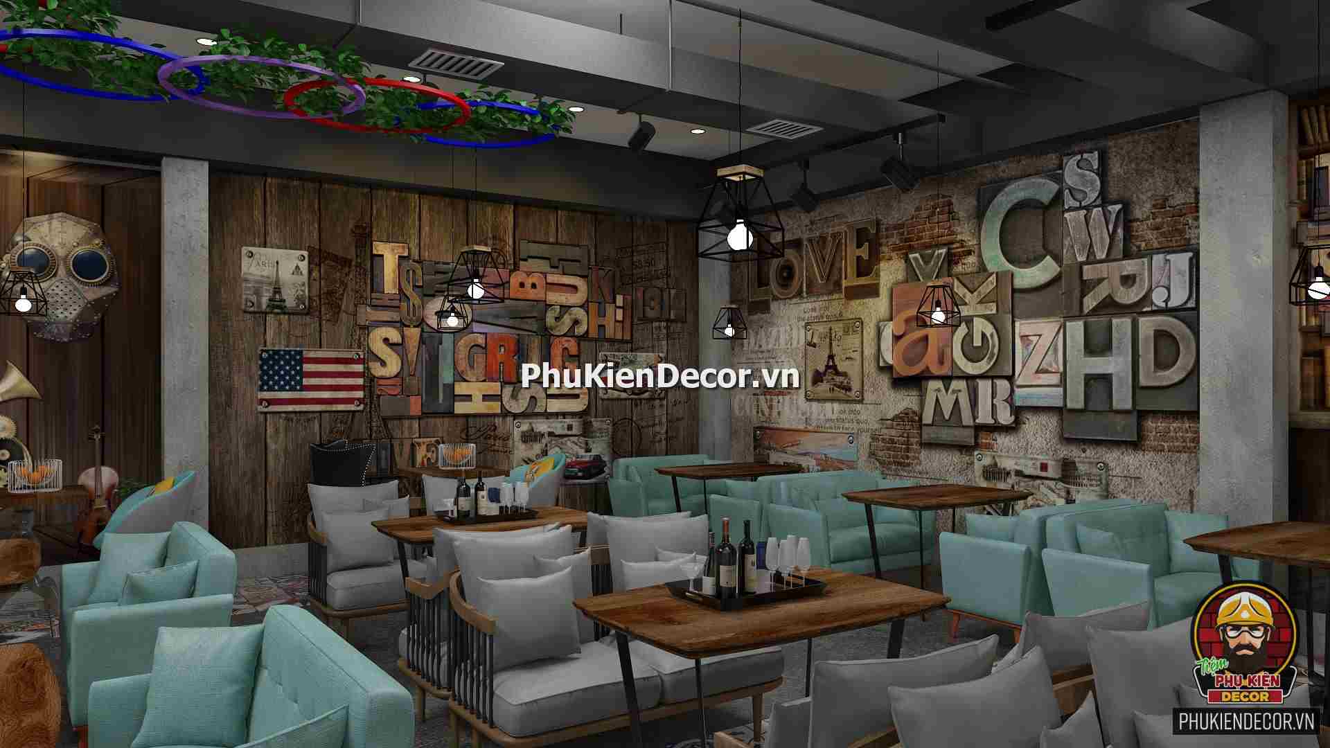 Tranh dán tường quán Rượu, Nhà hàng đương đại, trừu tượng Tranh dán tường quán Rượu, Nhà hàng đương đại, trừu tượng