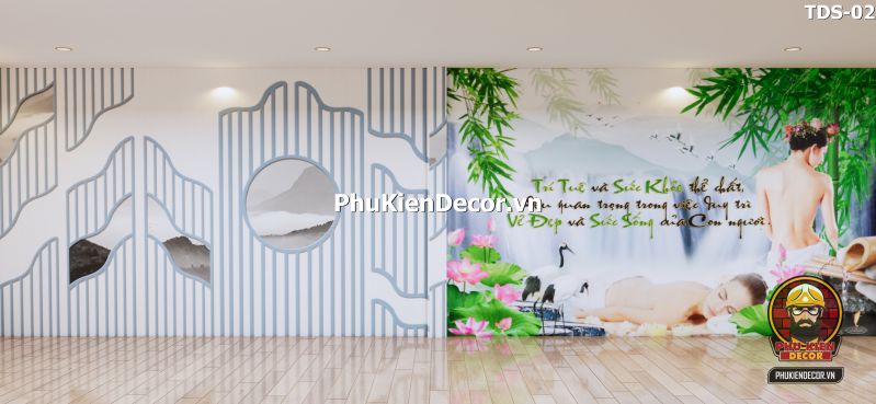 Tranh dán tường đẹp cho tiệm spa Tranh dán tường đẹp cho tiệm spa