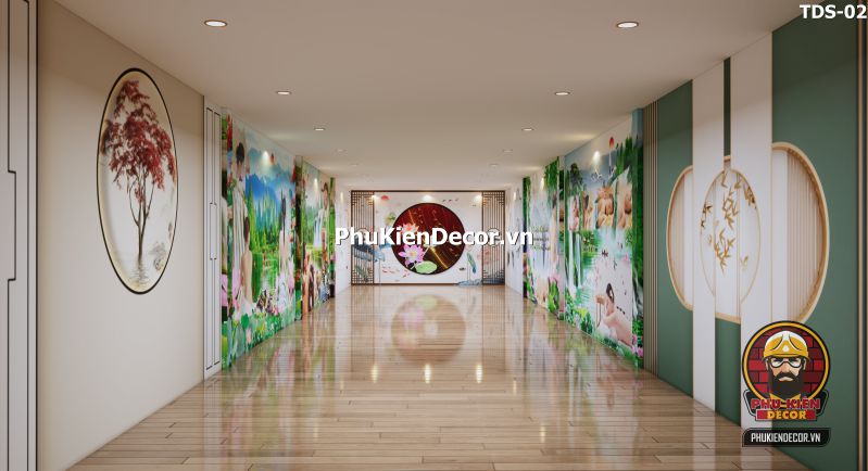 Tranh dán tường đẹp cho tiệm spa Tranh dán tường đẹp cho tiệm spa