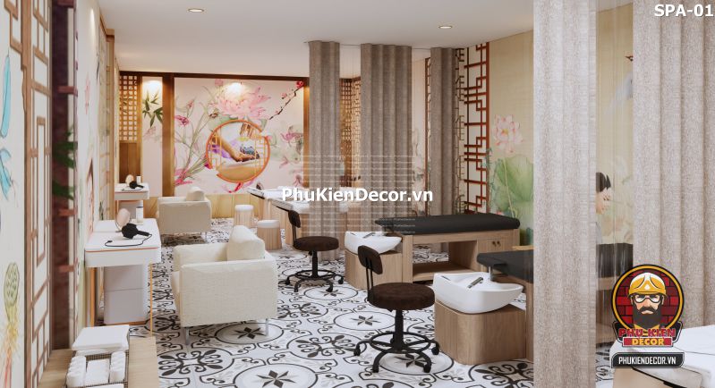 tranh dán tường trang trí spa hiện đại sang trọng tranh dán tường trang trí spa hiện đại sang trọng