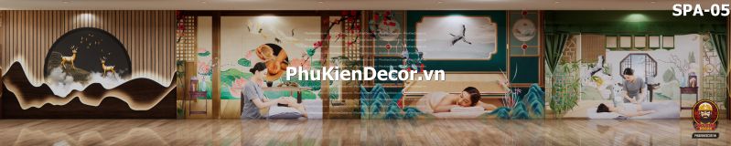 Các mẫu tranh dán tường 3D trang trí Spa, tiệm gội đầu, massage Các mẫu tranh dán tường 3D trang trí Spa, tiệm gội đầu, massage