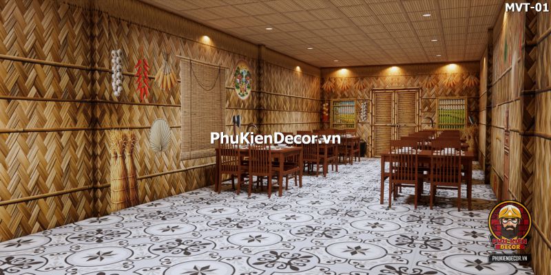 Setup quán ăn với chủ đề làng quê Việt Nam Setup quán ăn với chủ đề làng quê Việt Nam
