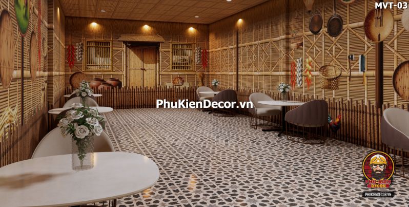 Tranh dán tường quán cà phê phong cách đồng quê Tranh dán tường quán cà phê phong cách đồng quê