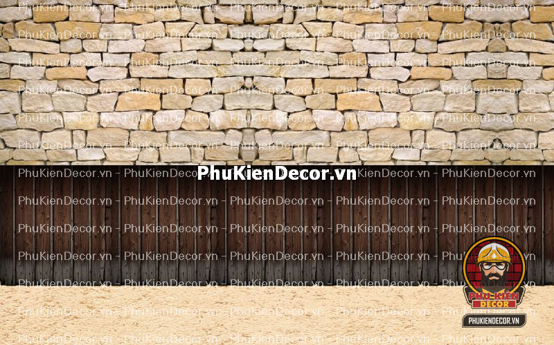 Mẫu thiết kế quán ăn dân dã sử dụng tranh dán tường vách đất đá Mẫu thiết kế quán ăn dân dã sử dụng tranh dán tường vách đất đá