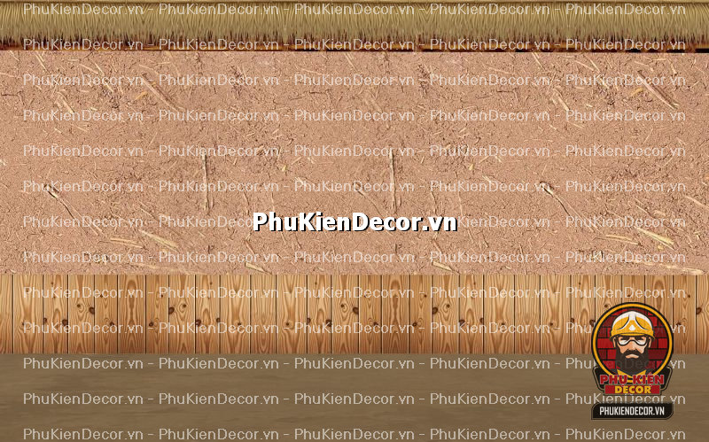 Mẫu thiết kế quán ăn dân dã sử dụng tranh dán tường vách đất đá Mẫu thiết kế quán ăn dân dã sử dụng tranh dán tường vách đất đá