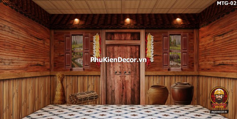 Trang trí quán ăn bằng tranh vách gỗ cũ Trang trí quán ăn bằng tranh vách gỗ cũ