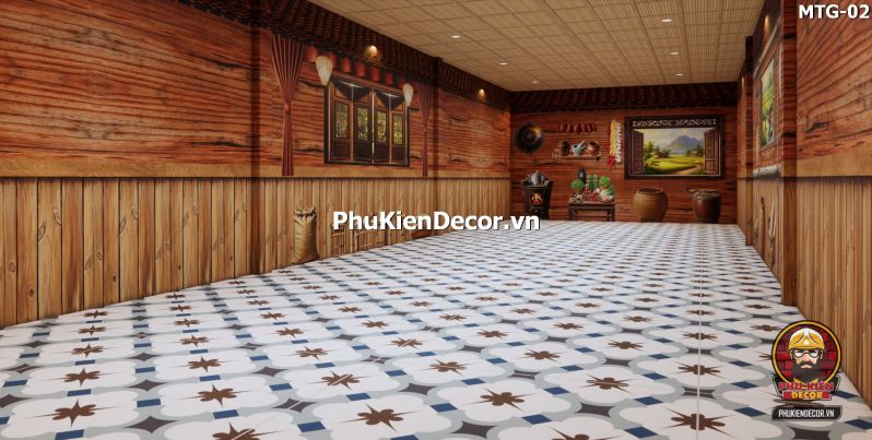 Trang trí quán ăn bằng tranh vách gỗ cũ Trang trí quán ăn bằng tranh vách gỗ cũ