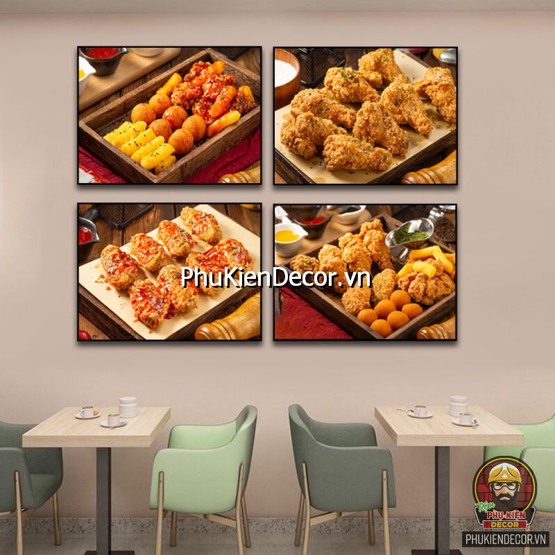 Mẫu tranh gà rán treo tường trang trí không gian quán vẻ đẹp sống động, hấp dẫn  Mẫu tranh gà rán treo tường trang trí không gian quán vẻ đẹp sống động, hấp dẫn