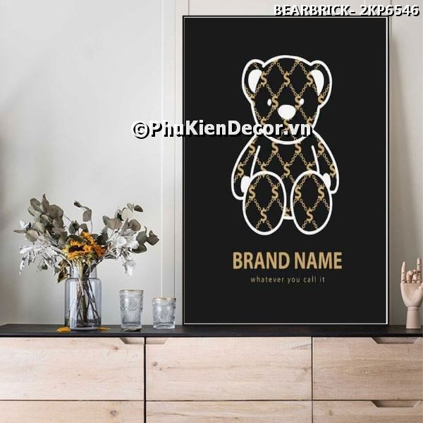Tranh trang trí phong cách gấu Bear Brick tạo không gian nghệ thuật ấn tượng Tranh trang trí phong cách gấu Bear Brick tạo không gian nghệ thuật ấn tượng