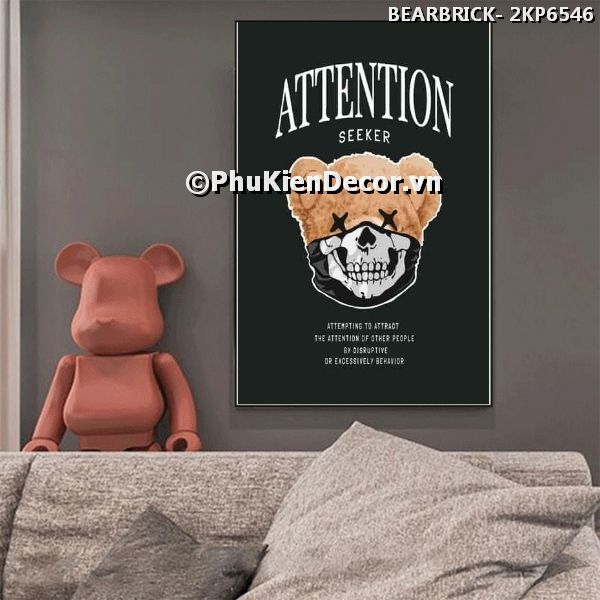 Tranh trang trí gấu bear brick tạo không gian ấn tượng, độc đáo, mới lạ Tranh trang trí gấu bear brick tạo không gian ấn tượng, độc đáo, mới lạ