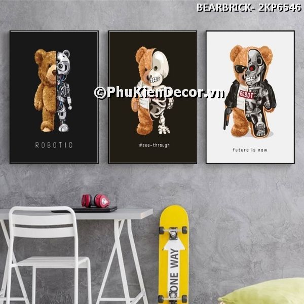 Tranh trang trí gấu bear brick tạo không gian ấn tượng, độc đáo, mới lạ Tranh trang trí gấu bear brick tạo không gian ấn tượng, độc đáo, mới lạ