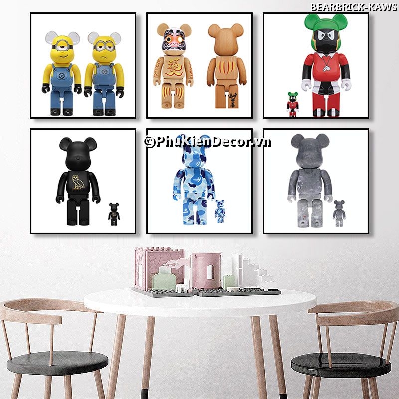 Tranh trang trí Gấu Kaws đáng yêu nổi tiếng, tô điểm cho không gian hiện đại, độc đáo Tranh trang trí Gấu Kaws đáng yêu nổi tiếng, tô điểm cho không gian hiện đại, độc đáo