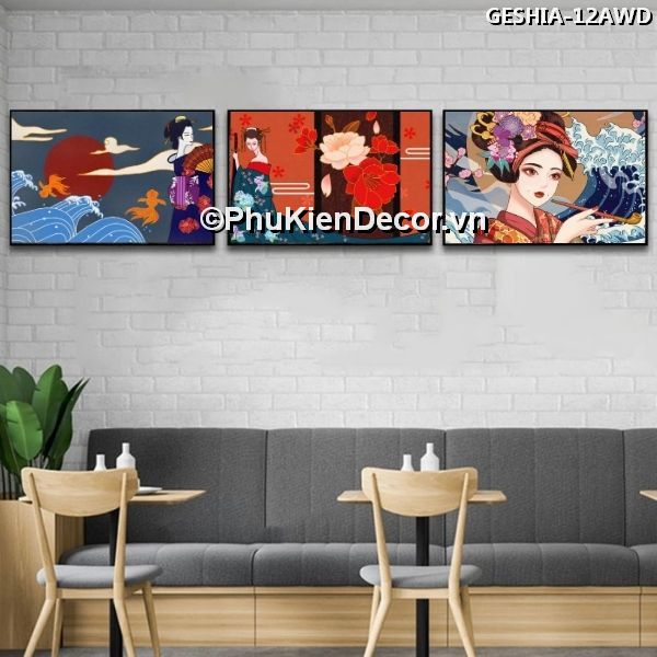 Tranh treo tường Geishia phong cách nghệ thuật Ukiyo-e mang đậm vẻ đẹp truyền thống kết hợp hiện đại độc đáo Tranh treo tường Geishia phong cách nghệ thuật Ukiyo-e mang đậm vẻ đẹp truyền thống kết hợp hiện đại độc đáo