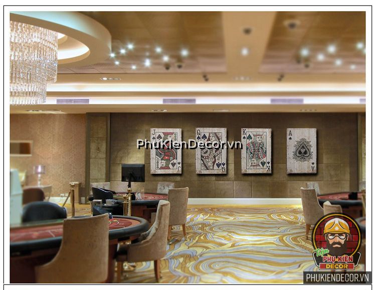 Tranh Gỗ Lá Bài một điểm nhấn trang trí vô cùng độc đáo cho Khách sạn, Cafe, Nhà hàng Tranh Gỗ Lá Bài một điểm nhấn trang trí vô cùng độc đáo cho Khách sạn, Cafe, Nhà hàng