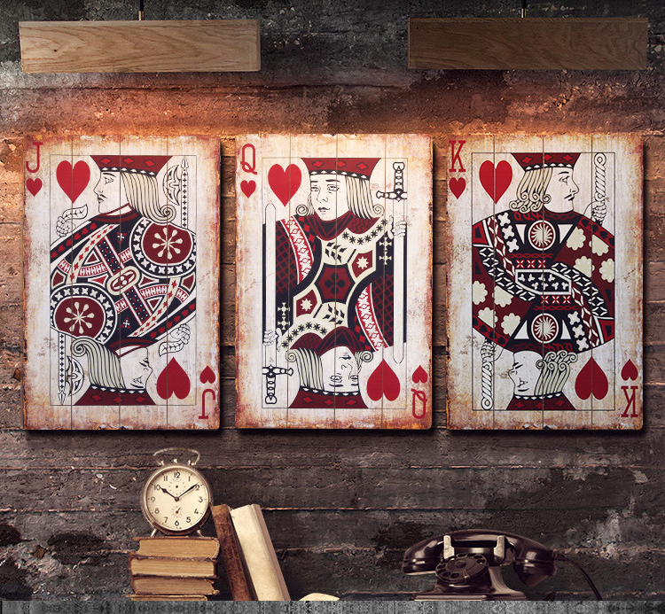 Tranh Lá Bài Cơ treo trang trí Tranh Lá Bài Cơ treo trang trí