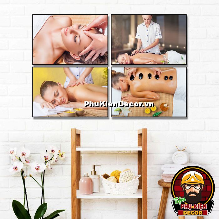 Tranh massage đá nóng tạo cảm giác ấm áp và thư giãn, tốt cho cơ thể Tranh massage đá nóng tạo cảm giác ấm áp và thư giãn, tốt cho cơ thể