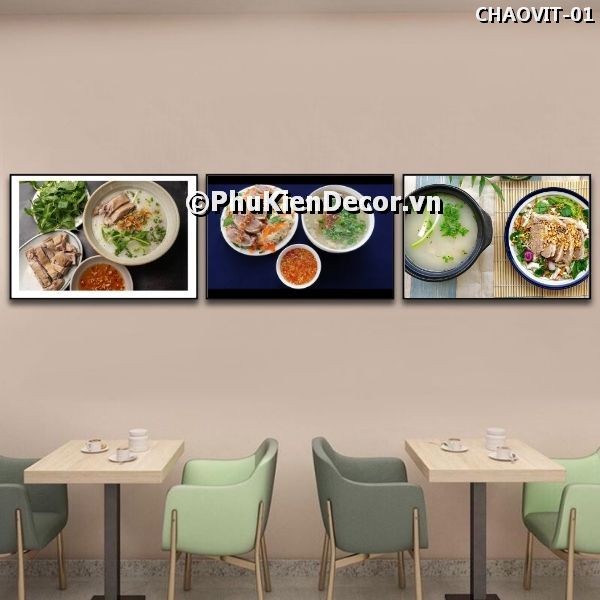 Tranh trang trí quán cháo vịt thu hút, lôi cuốn khách hàng Tranh trang trí quán cháo vịt thu hút, lôi cuốn khách hàng