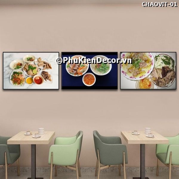 Tranh trang trí quán cháo vịt thu hút, lôi cuốn khách hàng Tranh trang trí quán cháo vịt thu hút, lôi cuốn khách hàng