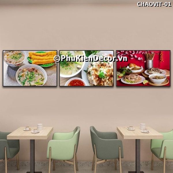 Tranh trang trí quán cháo vịt thu hút, lôi cuốn khách hàng Tranh trang trí quán cháo vịt thu hút, lôi cuốn khách hàng