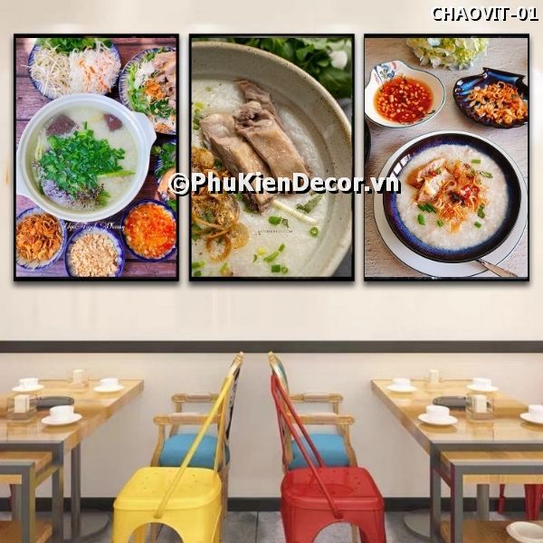 Tranh món cháo vịt thơm nóng, bổ dưỡng, bổ sung năng lượng Tranh món cháo vịt thơm nóng, bổ dưỡng, bổ sung năng lượng