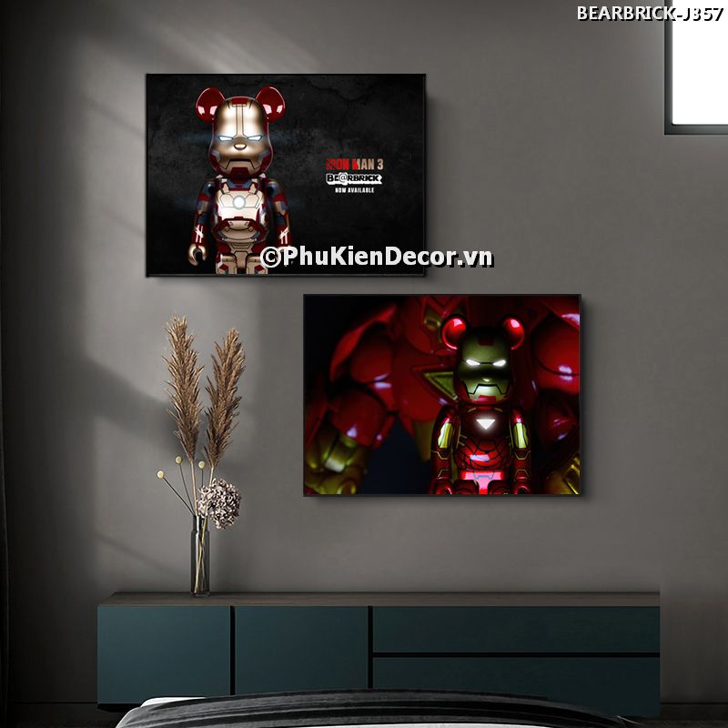 Tranh trang trí phong cách Bear Brick tạo không gian sáng tạo, cá tính Tranh trang trí phong cách Bear Brick tạo không gian sáng tạo, cá tính