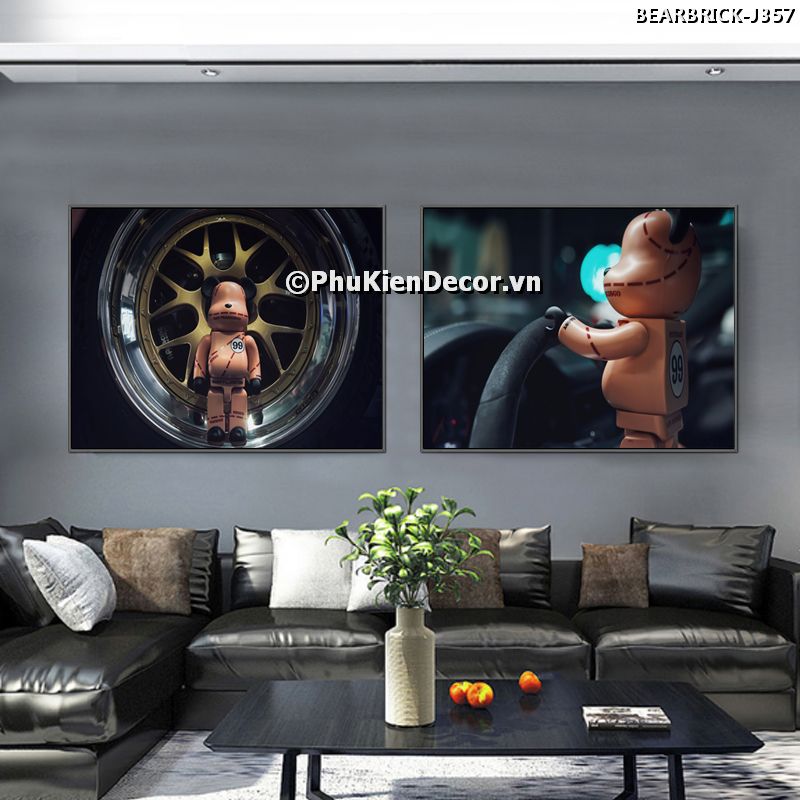 Tranh trang trí phong cách Bear Brick tô diểm nghệ thuật đương đại cho không gian Tranh trang trí phong cách Bear Brick tô diểm nghệ thuật đương đại cho không gian