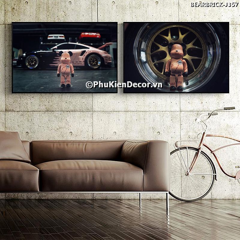 Tranh trang trí phong cách Bear Brick tạo không gian sáng tạo, cá tính Tranh trang trí phong cách Bear Brick tạo không gian sáng tạo, cá tính
