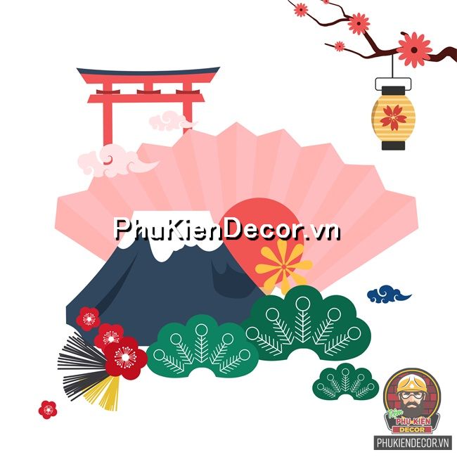 Tranh dán tường và tranh trang trí phong cách Nhật bản thịnh hành Tranh dán tường và tranh trang trí phong cách Nhật bản thịnh hành