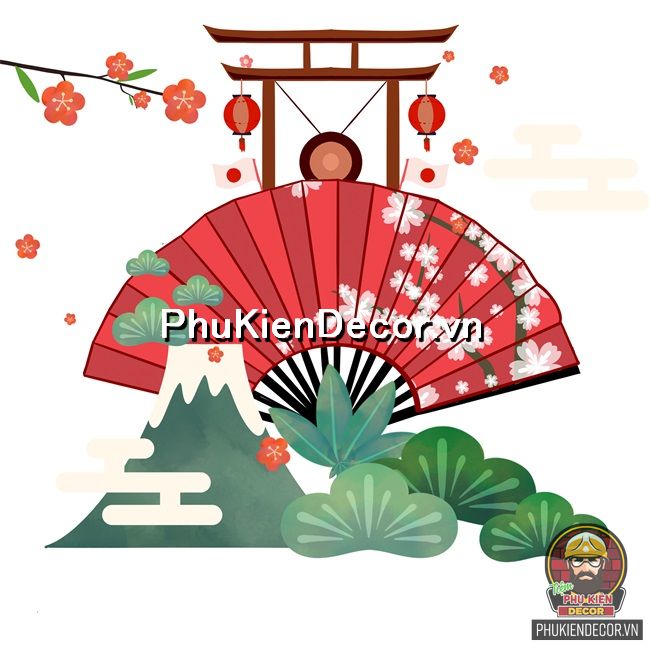 Tranh dán tường và tranh trang trí phong cách Nhật bản thịnh hành Tranh dán tường và tranh trang trí phong cách Nhật bản thịnh hành