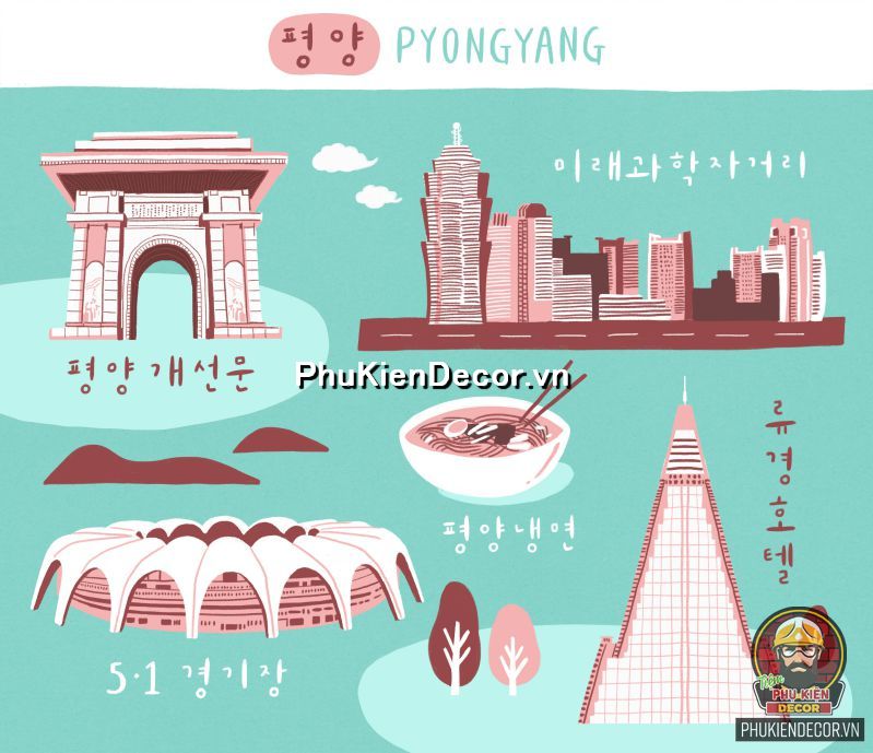 Tranh trang trí phong cảnh đất nước Hàn Quốc xưa và nay  Tranh trang trí phong cảnh đất nước Hàn Quốc xưa và nay