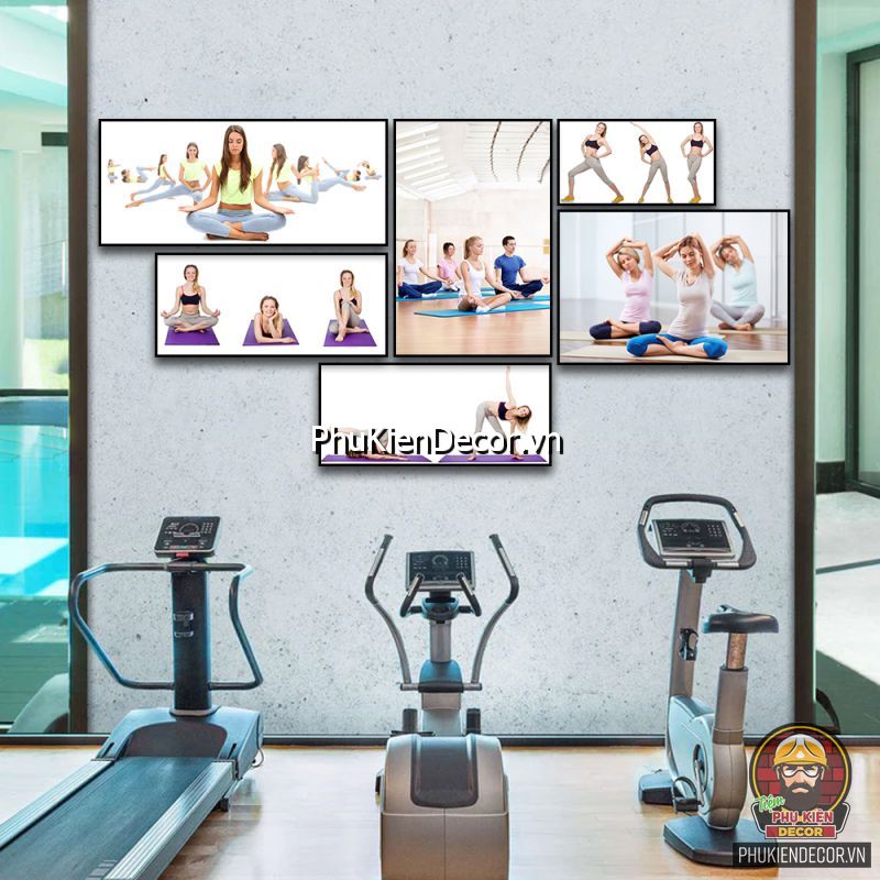 Mẫu tranh phòng tập yoga đẹp mắt truyền cảm hứng đến học viên Mẫu tranh phòng tập yoga đẹp mắt truyền cảm hứng đến học viên