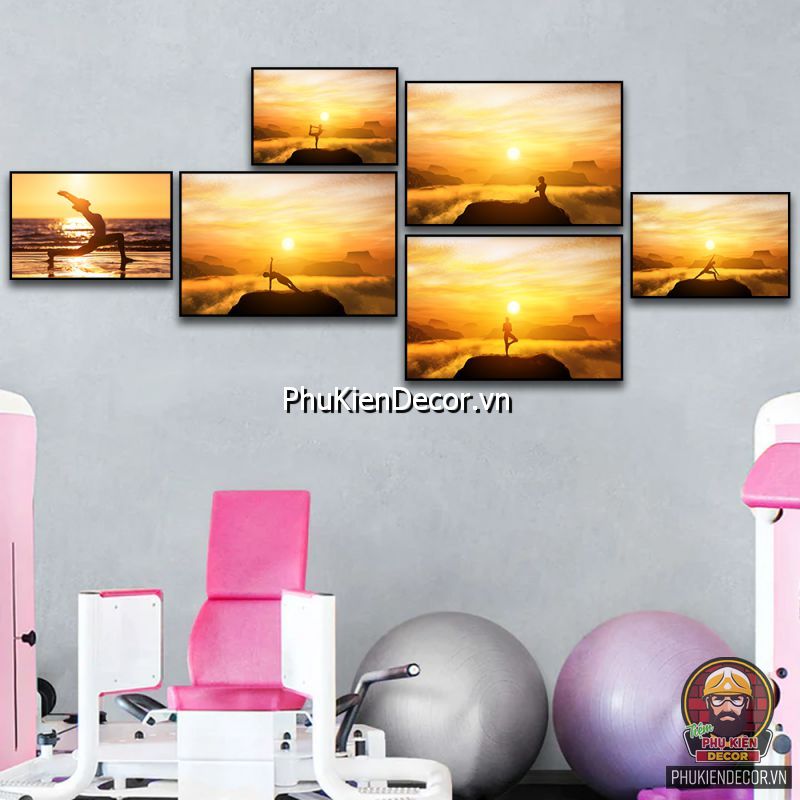 Mẫu tranh phòng tập yoga đẹp mắt truyền cảm hứng đến học viên Mẫu tranh phòng tập yoga đẹp mắt truyền cảm hứng đến học viên