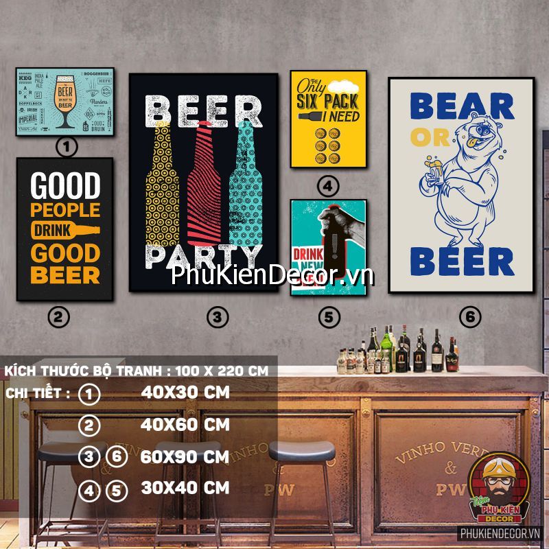 Tranh treo tường quán Bar tạo điểm nhấn cho quán Tranh treo tường quán Bar tạo điểm nhấn cho quán