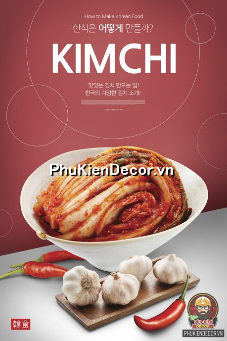 Tranh trang trí quán ăn Hàn Quốc thịnh hành đặc trưng làm nổi bật nét văn hóa, con người xử sở kim chi Tranh trang trí quán ăn Hàn Quốc thịnh hành đặc trưng làm nổi bật nét văn hóa, con người xử sở kim chi