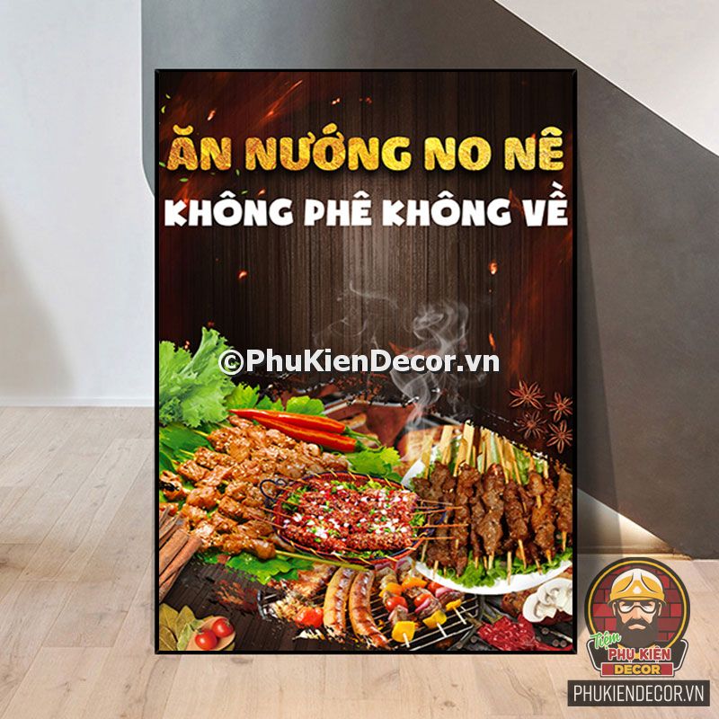 Tranh quán nướng xiên que ngon, hấp dẫn Tranh quán nướng xiên que ngon, hấp dẫn
